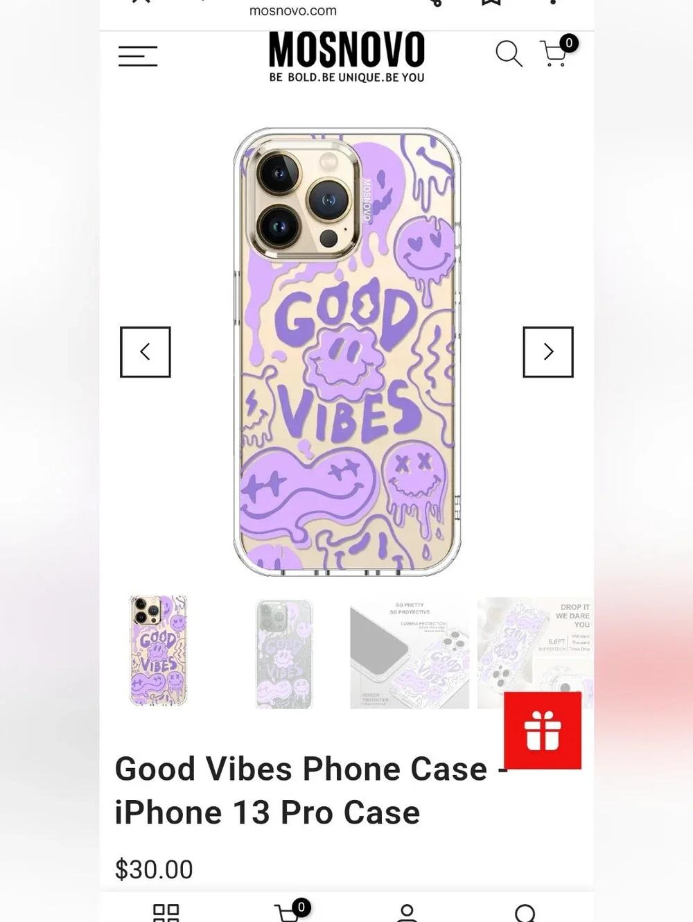 Good Vibes Purple Phone Case -  iPhone 14  Case MOSNOVO